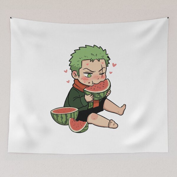 Item preview, Cute Zoro eating watermelon designed and sold by empty25.