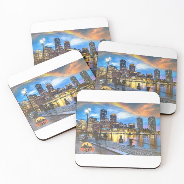 Item preview, Boston Skyline Charles River Vintage Cityscape designed and sold by ReginaSeidman.