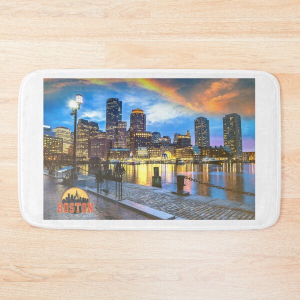 Item preview, Boston Skyline Charles River Vintage Cityscape designed and sold by ReginaSeidman.