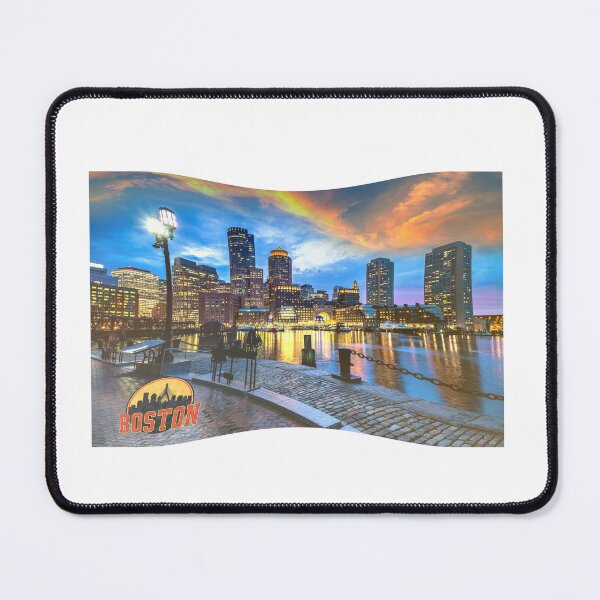 Item preview, Boston Skyline Charles River Vintage Cityscape designed and sold by ReginaSeidman.
