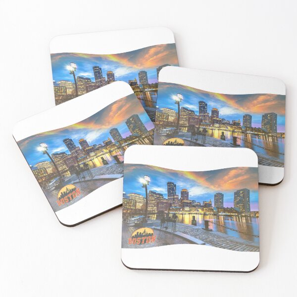Item preview, Boston Skyline Charles River Vintage Cityscape designed and sold by ReginaSeidman.
