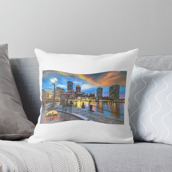 Item preview, Boston Skyline Charles River Vintage Cityscape designed and sold by ReginaSeidman.