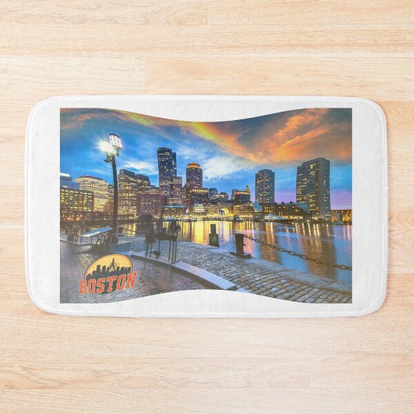 Item preview, Boston Skyline Charles River Vintage Cityscape designed and sold by ReginaSeidman.