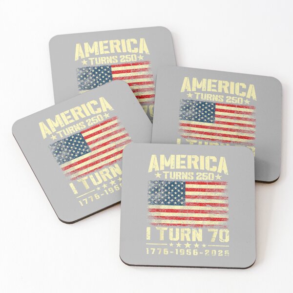 Item preview, America Turns 250 I Turn 70 250th Anniversary 70th Birthday designed and sold by ArleneRowe.