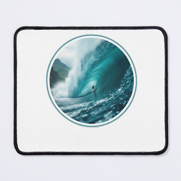 Item preview, Basque Big Wave Surfer — Epic Circular Ocean Art designed and sold by DONOSTIADESIGN.