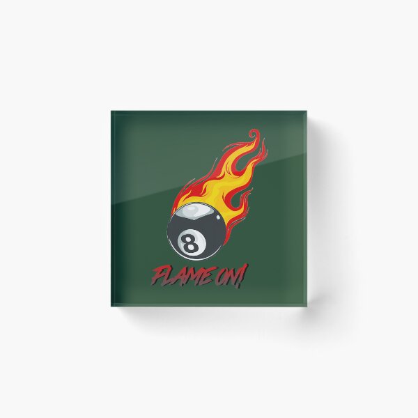 Item preview, Flame On Billiards-Eight-Ball 212 designed and sold by findbeeingarden.