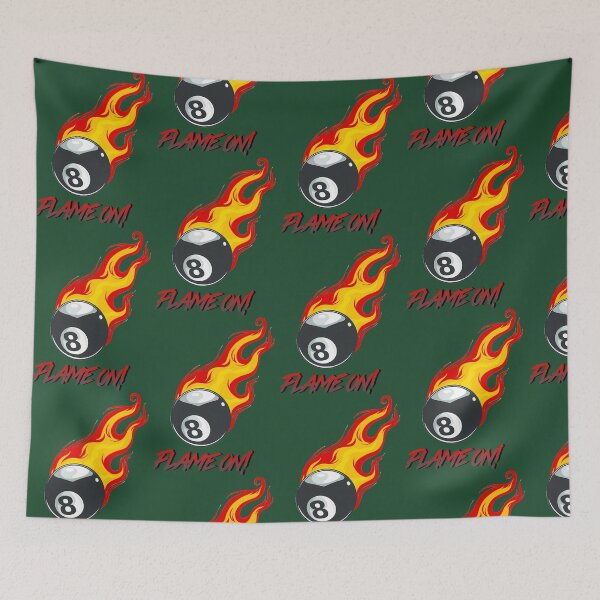 Item preview, Flame On Billiards-Eight-Ball 212 designed and sold by findbeeingarden.