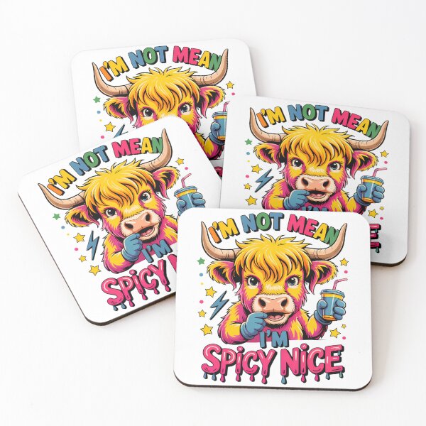 Item preview, I’m Not Mean, I’m Spicy Nice Highland Cow designed and sold by Sed94.