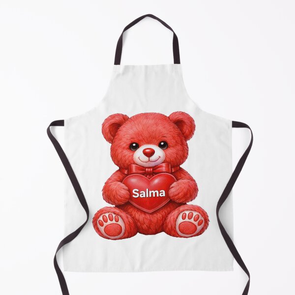Item preview, Red Cute Teddy Bear with Salma Heart designed and sold by AmirArtisanVibe.