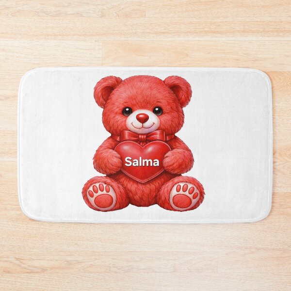 Item preview, Red Cute Teddy Bear with Salma Heart designed and sold by AmirArtisanVibe.