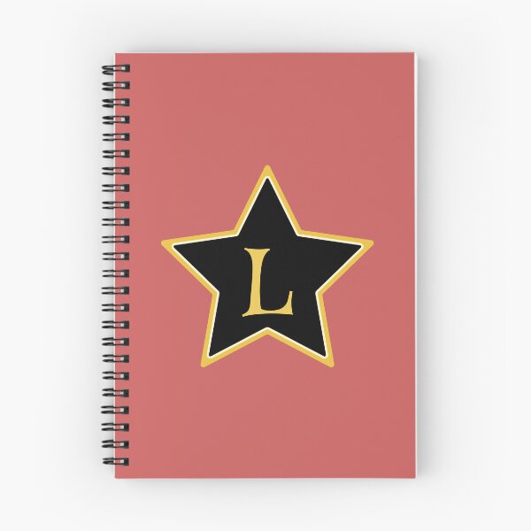 Item preview, Star Monogram L Gold Black designed and sold by Jeallan Designs.