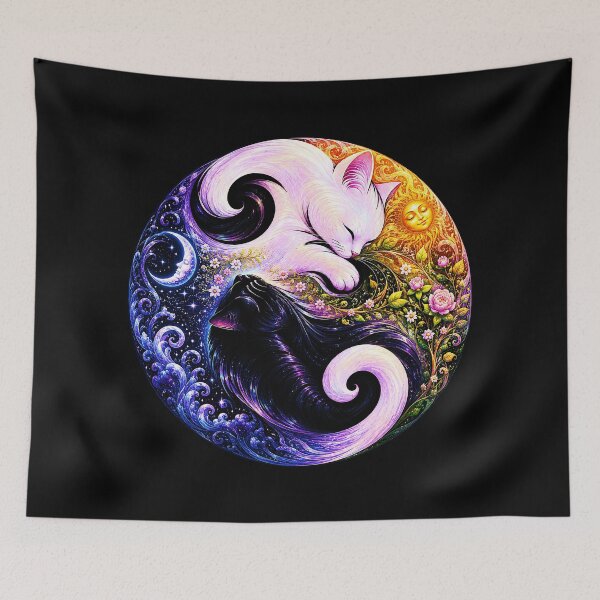Item preview, ⚖️ PURRFECTLY BALANCED COLLECTION ⚖️ - Sun & Moon v2 designed and sold by WheelieGdArt.