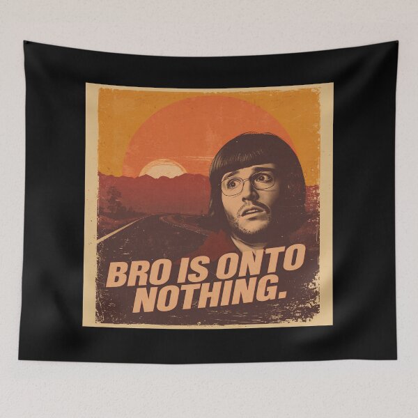 Item preview, concern meme bro is onto nothing T-Shirt, Vintage Meme, Bearded Guy Humor, Retro Poster Style, Funny Internet Graphic Tee designed and sold by pawsome purrfect.