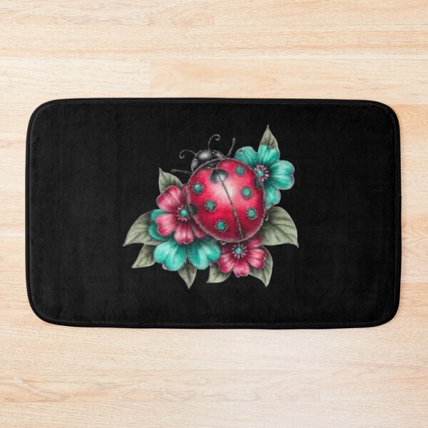 Item preview, Ladybug on Colorful Flowers designed and sold by hrendika.