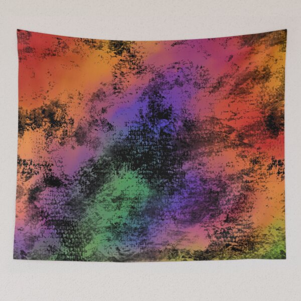 Item preview, Distressed Design in Psychedelic Oil Slick designed and sold by JaygiesDesign.