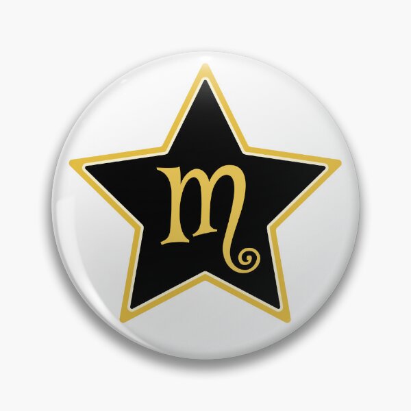 Item preview, Star Monogram M Gold Black designed and sold by Jeallan Designs.