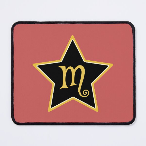 Item preview, Star Monogram M Gold Black designed and sold by Jeallan Designs.