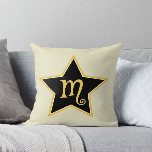 Item preview, Star Monogram M Gold Black designed and sold by Jeallan Designs.