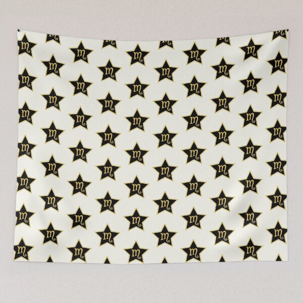 Item preview, Star Monogram M Gold Black designed and sold by Jeallan Designs.