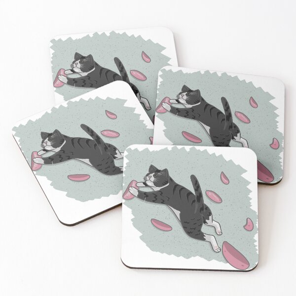 Item preview, Bouldering Cat On Pink Holds designed and sold by Zedeye.