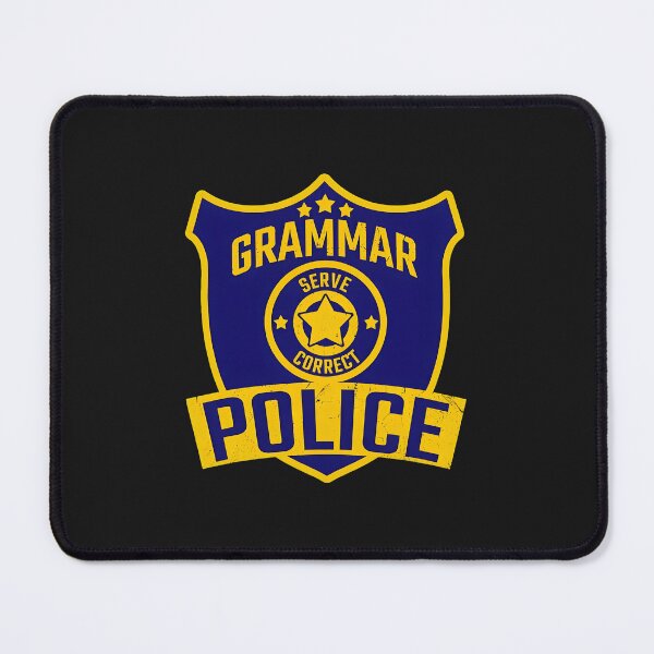 Item preview, Grammar Police Serve Correct Emblem designed and sold by egkjgteff.