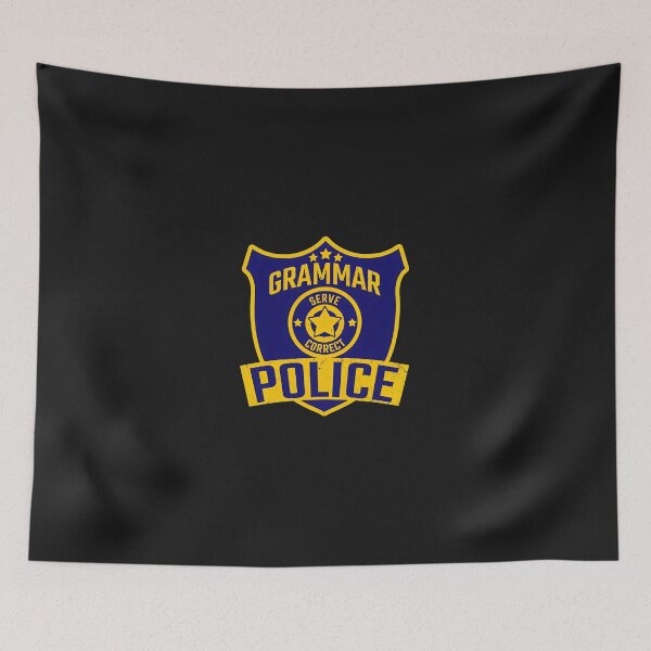 Item preview, Grammar Police Serve Correct Emblem designed and sold by egkjgteff.