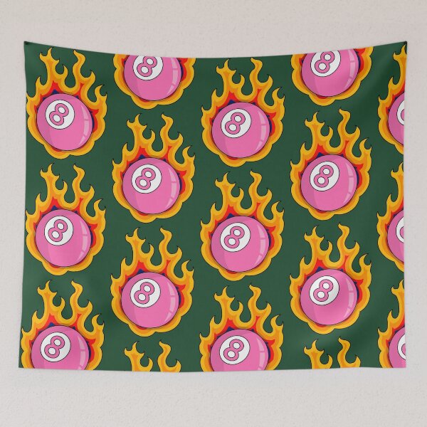 Item preview, Flaming 8 Ball 508 designed and sold by findbeeingarden.