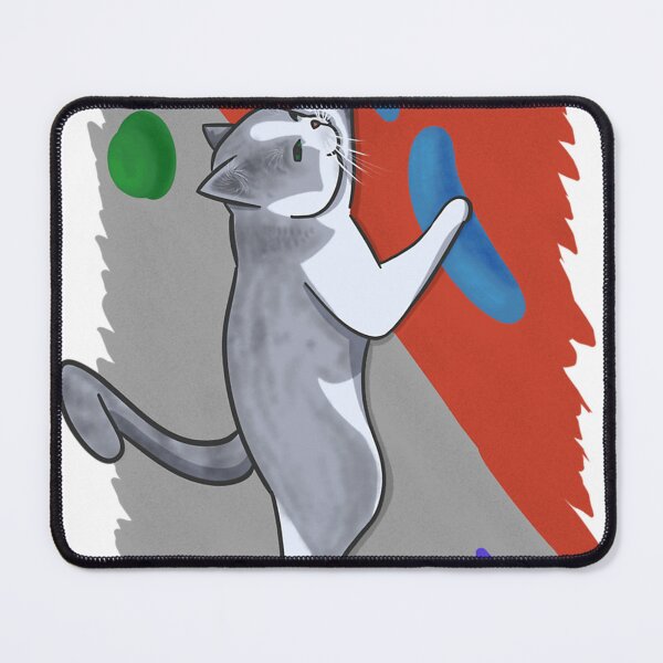Item preview, Playful Gray Cat in Abstract Pop Art designed and sold by Roy-F1-Design.