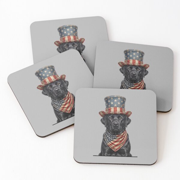 Item preview, American Flag Patriotic Black Lab 4th of July designed and sold by ArleneRowe.