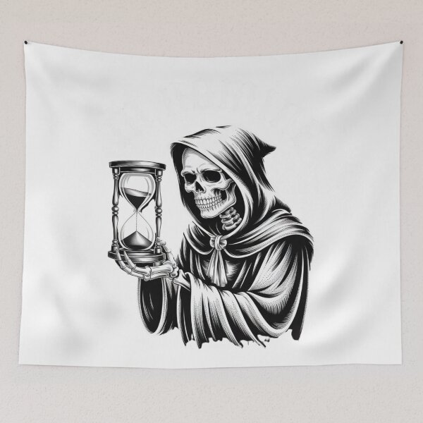 Item preview, Grim Reaper Hourglass Dark Gothic Art designed and sold by nova-bloom.
