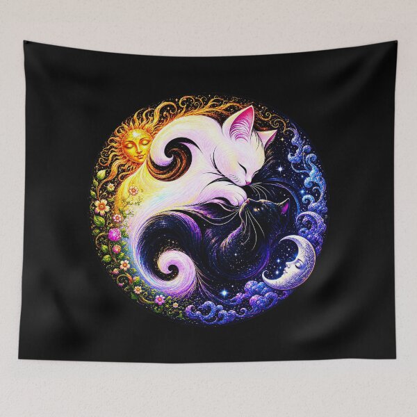 Item preview, ⚖️ PURRFECTLY BALANCED COLLECTION ⚖️ - Sun & Moon v3 designed and sold by WheelieGdArt.