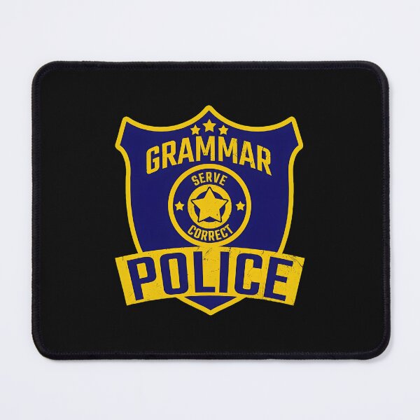 Item preview, Grammar Police Serve Correct Emblem designed and sold by nuarjcinw.