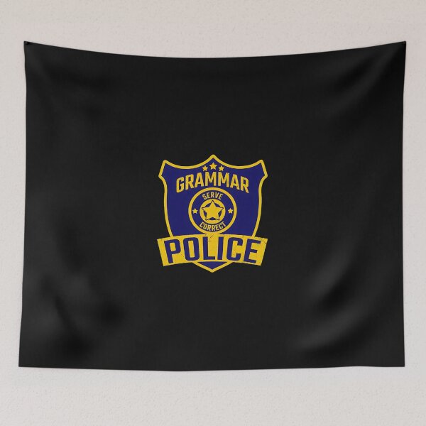 Item preview, Grammar Police Serve Correct Emblem designed and sold by nuarjcinw.