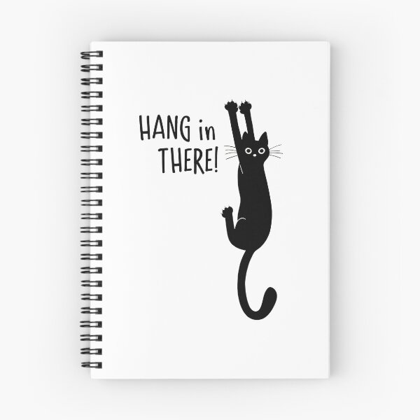 Item preview, Funny Black Cat Hang In There Motivational Quote designed and sold by GiaoCalonas.