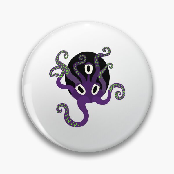 Item preview, The Vlei Monster Spooky Cute Purple Octopus Fantasy Graphic designed and sold by TharaMurads.