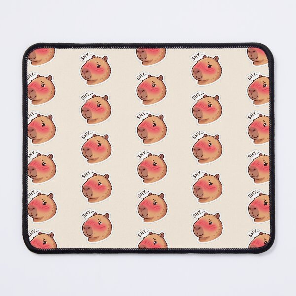 Item preview, Capibara cute shy emontional with SHY word designed and sold by Ban Nang Root.