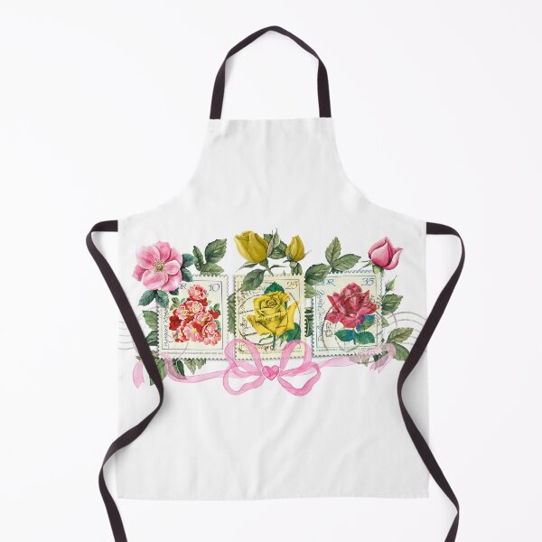 Item preview, Vintage GDR rose stamp collage designed and sold by LLSwiss.
