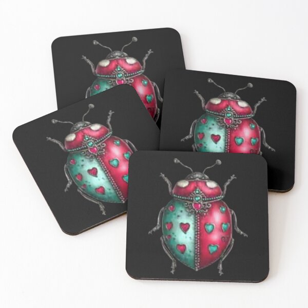 Item preview, Heart Motif Ladybug Design designed and sold by hrendika.