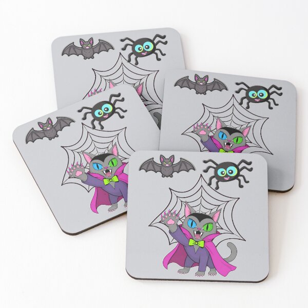 Item preview, Vampire Cat and Spooky Friends Halloween designed and sold by Aimetoi.