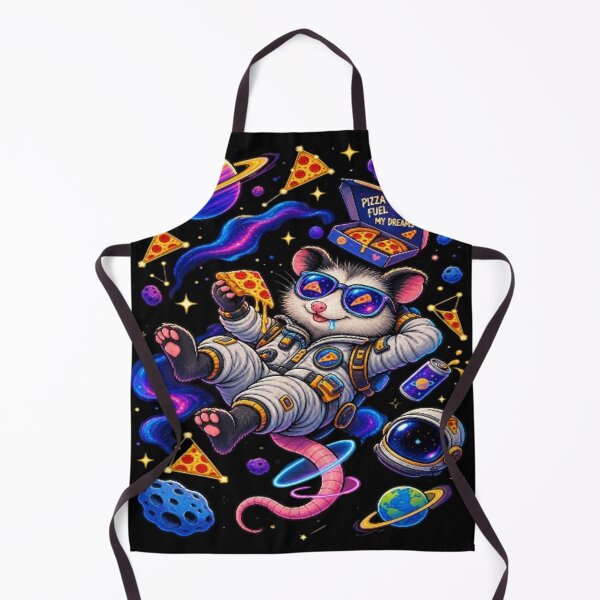 Item preview, Astronaut Possum Eating Pizza In Space - Pizza Fuel My Dreams designed and sold by LUKOWEAR.