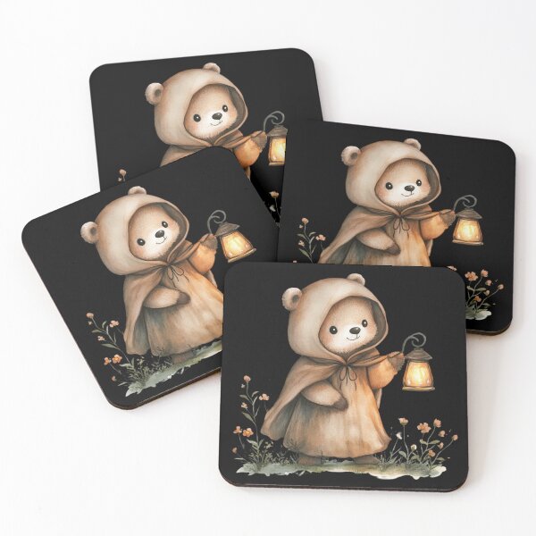 Item preview, Cute Bear with Lantern designed and sold by hrendika.