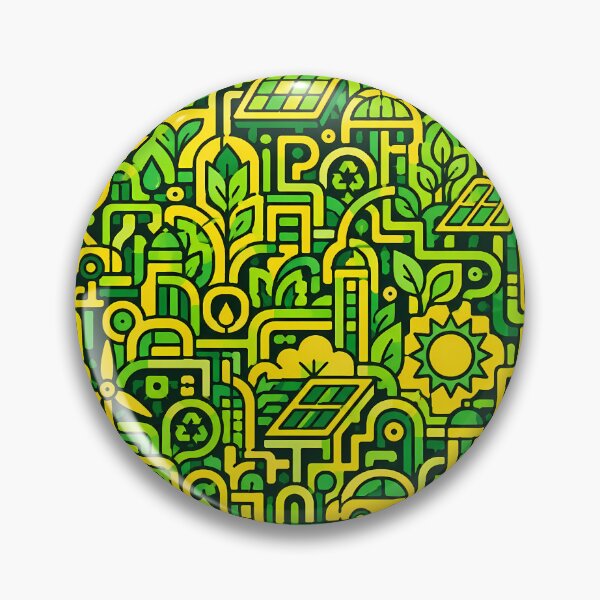 Item preview, Solarpunk Eco-Maze (Ecology x Future) designed and sold by Thai Vibe Studio.