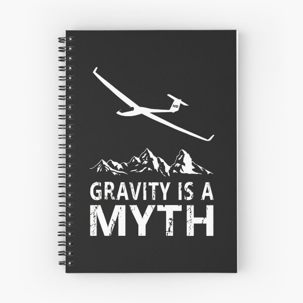 Item preview, Gravity is a Myth Glider Plane Mountain Design designed and sold by egkjgteff.