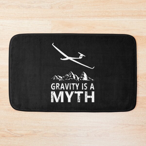 Item preview, Gravity is a Myth Glider Plane Mountain Design designed and sold by egkjgteff.