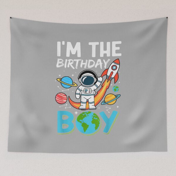 Item preview, Astronaut Outer Space Birthday Party I'm The Birthday Boy designed and sold by ArleneRowe.