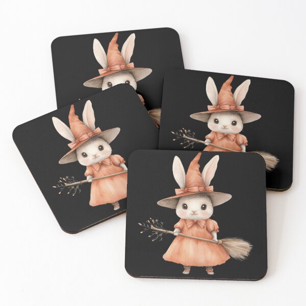 Item preview, Adorable Bunny in Witch Costume designed and sold by hrendika.