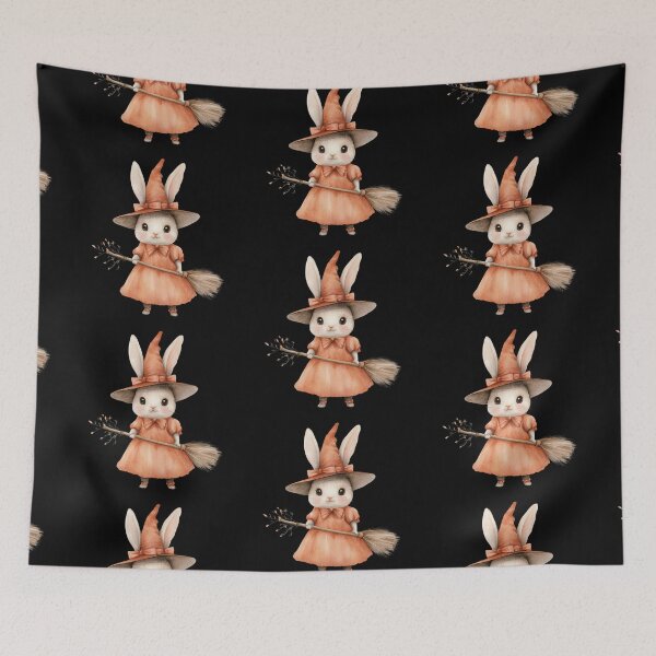 Item preview, Adorable Bunny in Witch Costume designed and sold by hrendika.