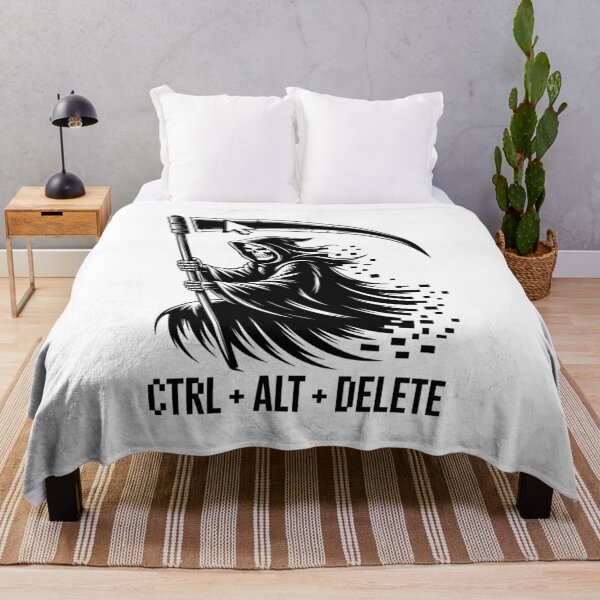 Item preview, Cyber Grim Reaper Ctrl Alt Delete Dark Art designed and sold by nova-bloom.