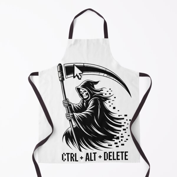 Item preview, Cyber Grim Reaper Ctrl Alt Delete Dark Art designed and sold by nova-bloom.