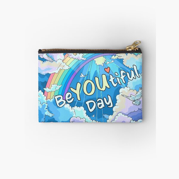 Item preview, BeYOUtiful Day Rainbow Art | Inspirational Positive Quote | Cute Pastel Sky Illustration designed and sold by GarnerSupplyCo.